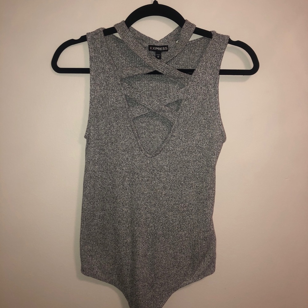Grey EXPRESS Bodysuit - MEDIUM